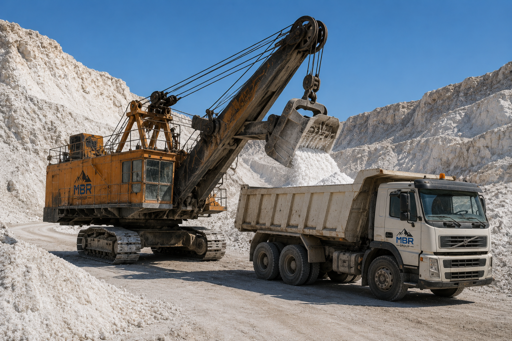 استخراج نمک صنعتی از معدن